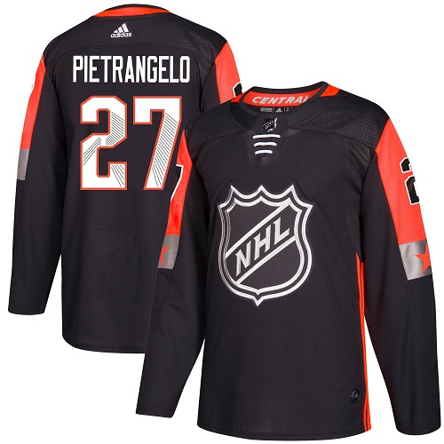 Adidas St.Louis Blues #27 Alex Pietrangelo Black 2018 All-Star Central Division Authentic Stitched Youth NHL Jersey